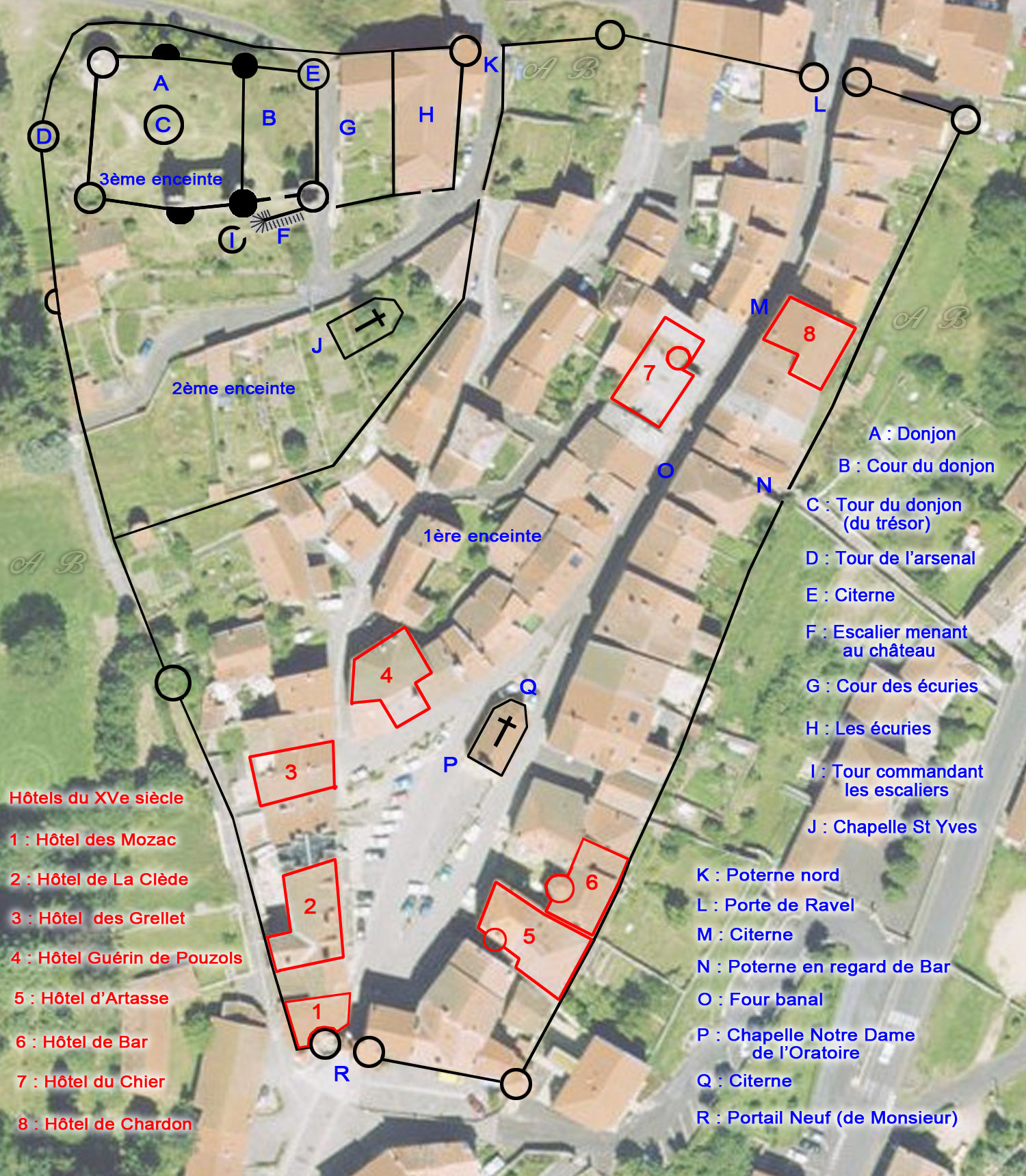 Plan des fortifications