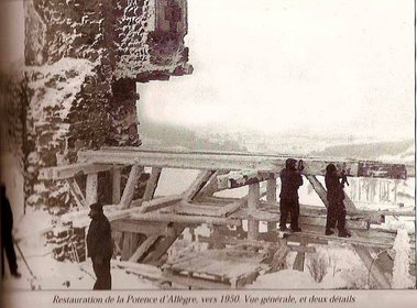 Le chantier d'étaiement démarre sous la neige