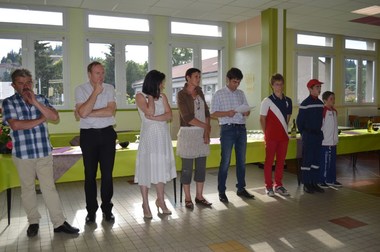 Départ de M. Forestier au Collège du Mont Bar