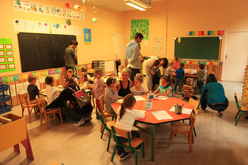2015-09-01 Rentrée scolaire la classe de maternelle