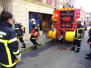 2015-09-26 Les JSP d'Allègre en manoeuvre