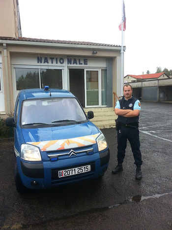 2015-09-26 Départ à la gendarmerie d'Allègre
