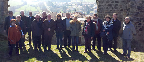 2017-03-15 Allègre Petite Cité de Caractère: Photo de groupe à la Potence