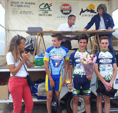 2017-06-05 Course cycliste d'Allègre : podium minimes
