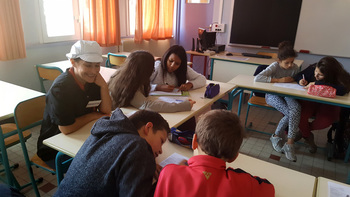 2017-11-25 Collège du Mont Bar : préparation du repas de Noël
