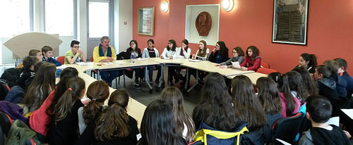 2018-03-20 Les élèves de 6ème en mairie