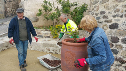 2019 05 20 Jarre Germaine Tillion : plantation du rosier symbolique