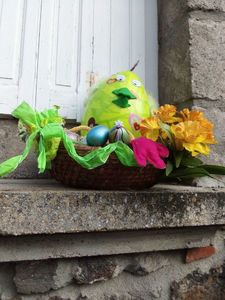 2020 03 23 décorations dans les rues d'Allègre