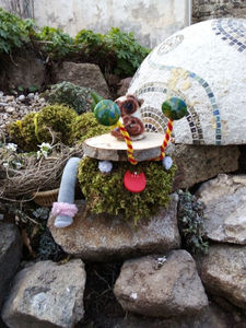 2020 03 23 décorations dans les rues d'Allègre