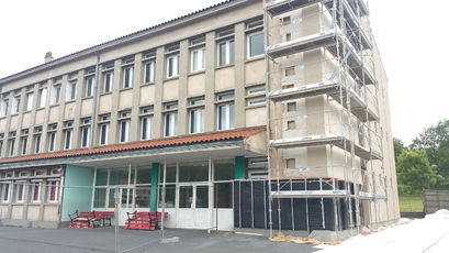 2020 06 11 Travaux au collège : isolation par l'extérieur