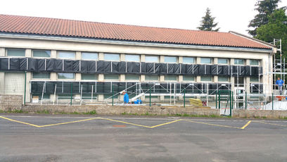 2020 06 11 Travaux au collège : le gymnase
