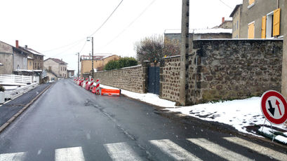 2020 12 08 chicanes expérimentales : sur la D13 au niveau de la rue du Fangeas