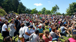 2021 07 18 Fête médiévale : les rapaces à la Potence, une belle foule