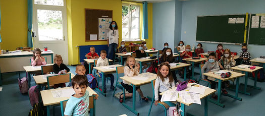 2021 09 02 Rentrée scolaire au RPI : à l'école J Macé, la classe de CM