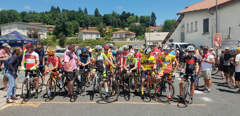 2022 06 05 2022 06 05 course cycliste le 68ème grand prix d'Allègre : départ