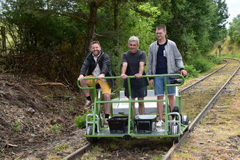 2022 06 26  Inauguration du vélorail à Allègre : c'est parti !