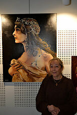2023 04 03 Vernissage de l'exposition Edith Bleu : l'artiste
