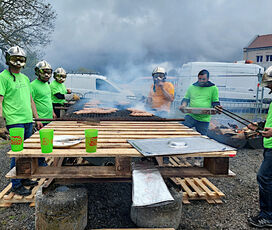 2023 05 14 cool et verte : les sapeurs pompiers au travail. Merci pour leur aide et leur engagement