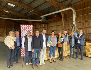 2023 06 06 Fondation du patrimoine : visite dans la scierie Ampilhac