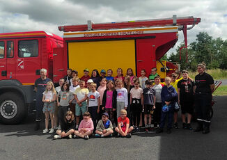 2023 11 07 Le RPI en visite chez les pompiers