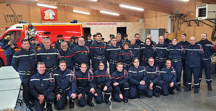 2023 11 27 Sainte Barbe : Les pompiers d'Allègre