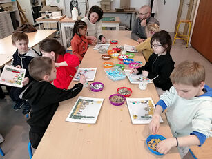 2024 04 11 sortie au Puy en Velay : Musée Crozatier, un atelier