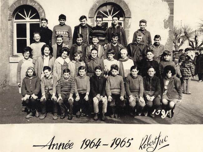 75-1964-1965 Une classe de l'école publique en 1964-1965