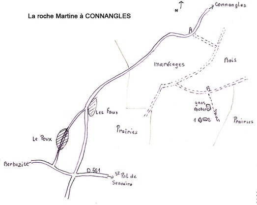 p20 carte pour se rendre à la roche martine