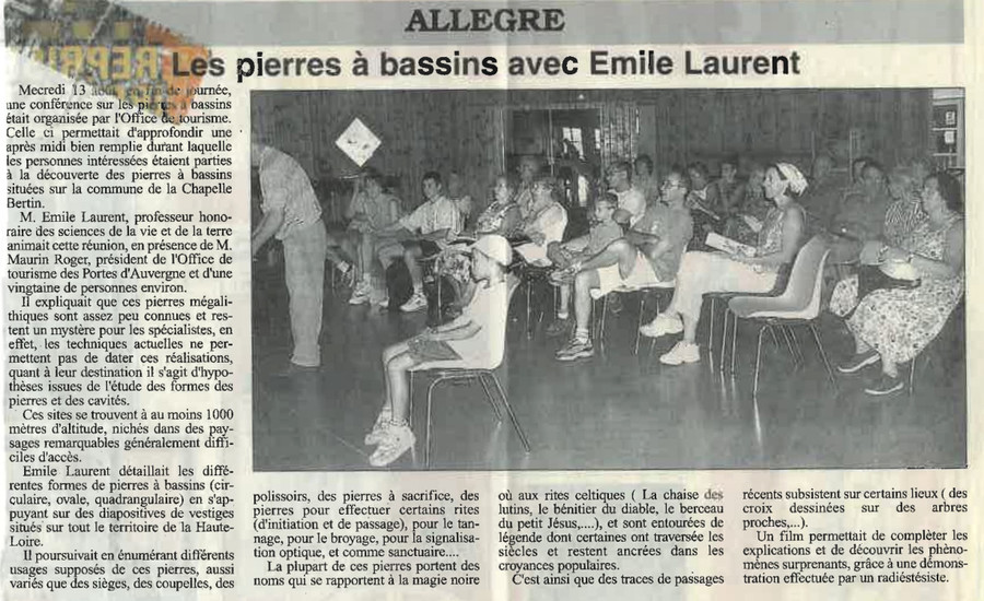 Pierres à bassins - Eveil août 2014
